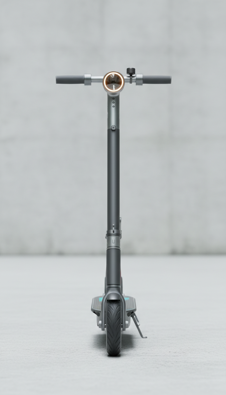 Trottinette blanc lumière compact pliable